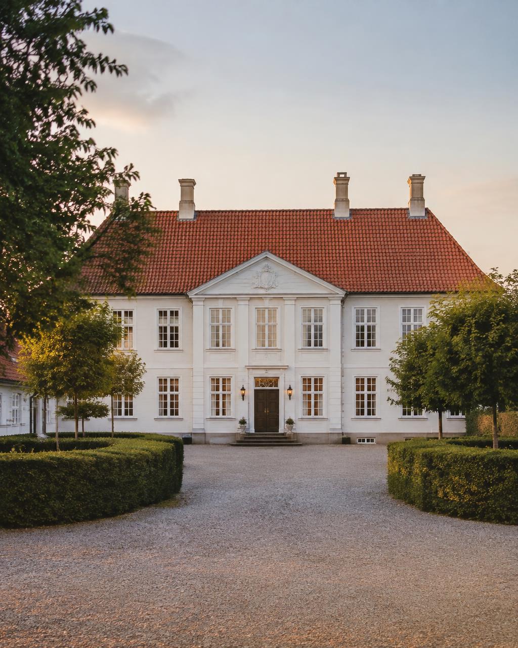 Genereret inspiration: dagslys i en lys stengang